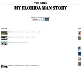 MYfloridamanstory.com(My Florida Man Story) Screenshot