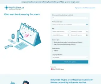 MYflushot.ca(Iamsick) Screenshot