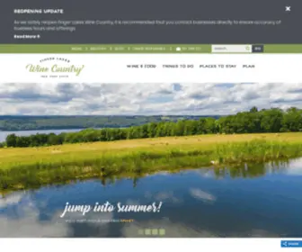 MYFLX.com(Official Travel and Tourism Information for Finger Lakes Wine Country) Screenshot