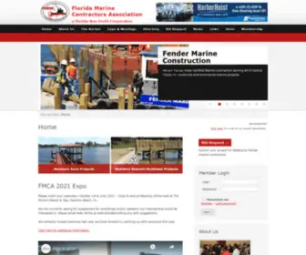 MYFmca.org(Florida Marine Contractors Association Home) Screenshot