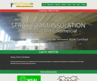 Myfoam.ie(MyFoam Insulation) Screenshot