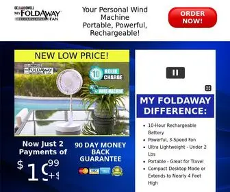 Myfoldawayfan.com(My Foldaway Fan) Screenshot