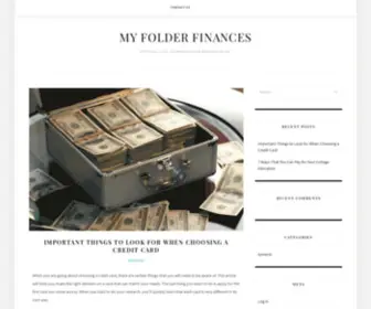 Myfolder.net(Personal loan information and resource blog) Screenshot