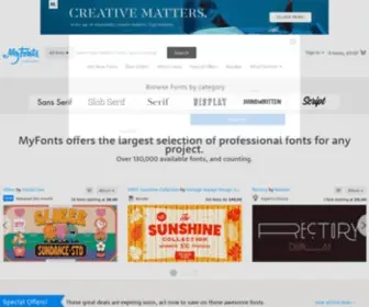 Myfont.com(Fonts for Print) Screenshot