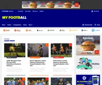Myfootball.com.au(My Football) Screenshot