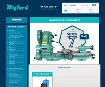 Myford.co.uk(Myford Ltd Home Page (British Engineering at its best)) Screenshot