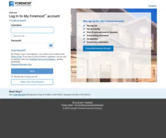 Myforemostaccount.com(Foremost Customer Self Service Portal) Screenshot