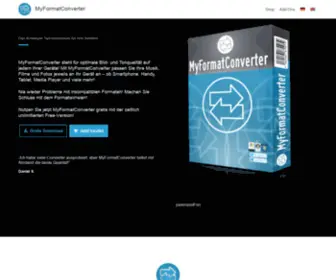 Myformatconverter.com(Das Schweizer Taschenmesser für Ihre Medien) Screenshot