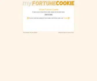 Myfortunecookie.co.uk(My Fortune Cookie) Screenshot
