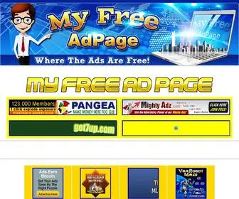 MYfreeadpage.com(Free Viral Advertising) Screenshot