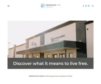 MYfreedomlife.com(Freedom Life Church) Screenshot