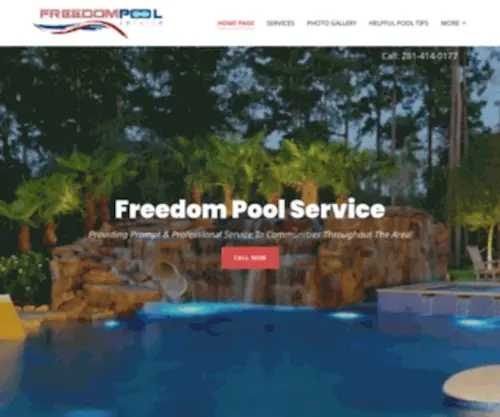 MYfreedompools.com(Freedom Pool Service) Screenshot