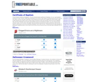 MYfreeprintable.com(Free Printable) Screenshot