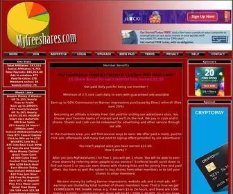 MYfreeshares.com(Affordable options advertise small businesses to targeted opt) Screenshot