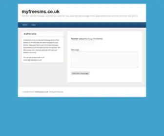 MYfreesms.co.uk(Free sms) Screenshot