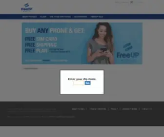 MYfreeupmobilephones.com(FreeUp Mobile) Screenshot