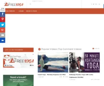 MYfreeyoga.com(Home) Screenshot