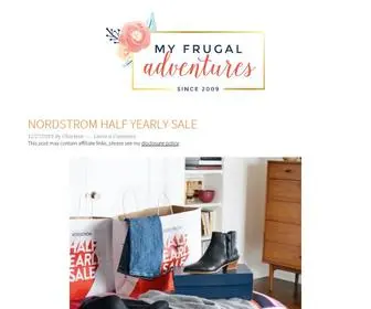 MYfrugaladventures.com(My Frugal Adventures) Screenshot