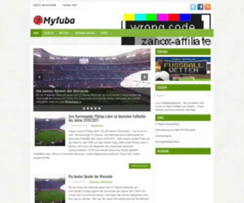 Myfuba.de(Das Fußballblog) Screenshot