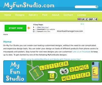 Myfunstudio.com(My Fun Studio = Get ready to be creative) Screenshot