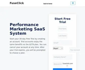 Myfuseclick.com(Performance Marketing SaaS Platform) Screenshot