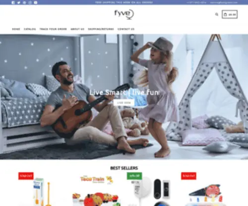 MYFyveproducts.com(Fyve Global Home Products) Screenshot