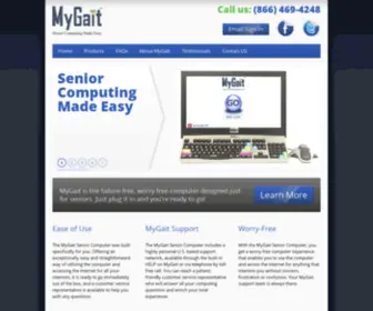 Mygait.com(Senior Computing Made Easy) Screenshot