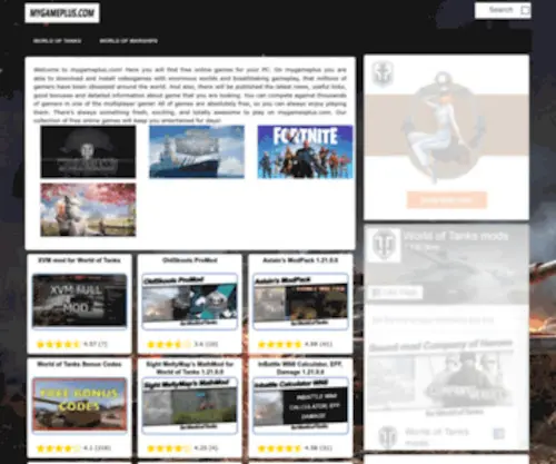 Mygameplus.com(Free Online Games by) Screenshot