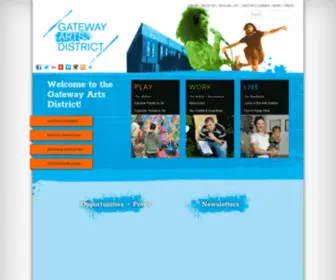 Mygatewayarts.org(Gateway Arts District of Prince George's County) Screenshot