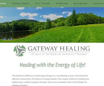 Mygatewayhealing.com(The Domancic Method of bioenergy therapy) Screenshot