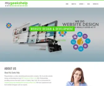 Mygeekshelp.com(Website Design and Development Services New York) Screenshot