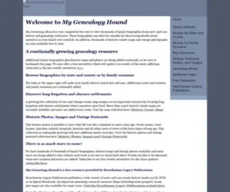 Mygenealogyhound.com(My Genealogy Hound) Screenshot