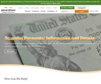 Mygenfcu.com(Generations Federal Credit Union in San Antonio) Screenshot