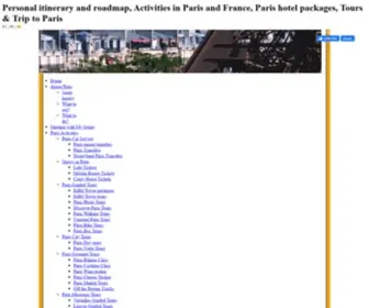 Mygenieinparis.com(Personal itinerary and roadmap) Screenshot
