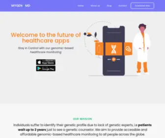 Mygenomd.com(The Genomic Care App) Screenshot