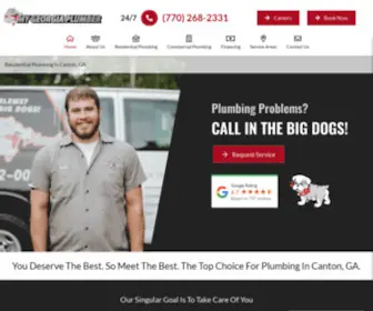 Mygeorgiaplumber.com(Full-Service Plumber in Canton, GA) Screenshot