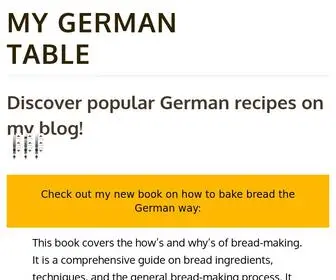 Mygermantable.com(My German Table. My name) Screenshot
