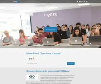 Myges.fr(Extranet du réseau des grandes écoles spécialisées (réseau ges)) Screenshot
