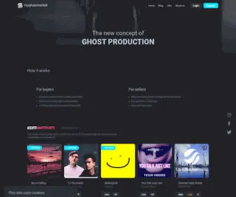 MYghostmarket.com(Ghost Producer) Screenshot