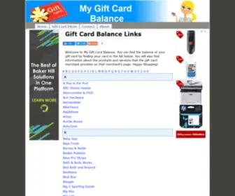 Mygiftcardbalance.org(My GiftCard Balance) Screenshot