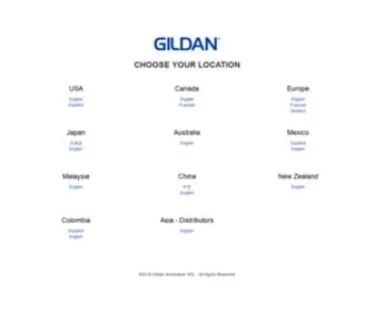 Mygildan.com(Browse online for Gildan®) Screenshot