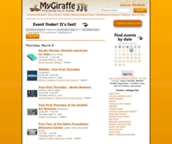 Mygiraffe.com(Seattle events) Screenshot