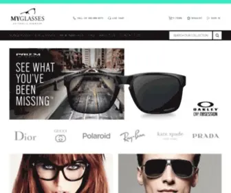 MYglasses.com(MyGlasses Your choice for your eyewear needs and desires) Screenshot