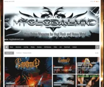 MYGlobalmind.com(Hard Rock and Heavy Metal Online Magazine) Screenshot
