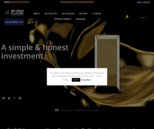 Mygoldplatform.com(Our business model) Screenshot