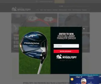 Mygolfspy.com(The World's Most Extensive Golf Equipment Reviews) Screenshot