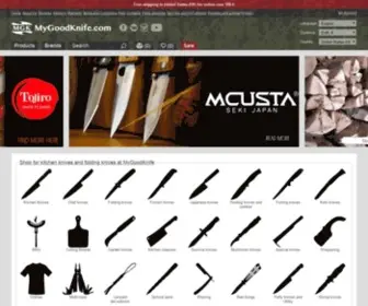 Mygoodknife.com(Buy knife at MyGoodKnife store) Screenshot