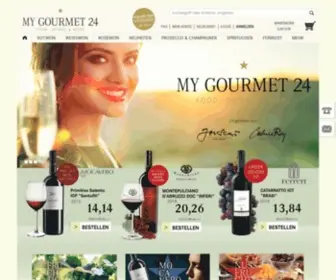 Mygourmet24.de(Online Weinhandel) Screenshot