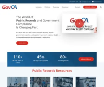 Mygovhelp.info(GovQA’s Public Records Request Management software handles more Freedom of Information Act (FOIA)) Screenshot