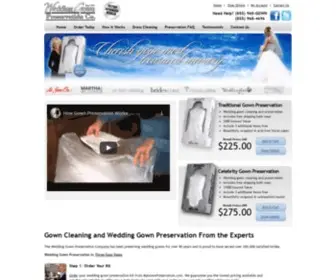 Mygownpreservation.com(Wedding Dress Preservation) Screenshot